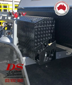 Jerry Can Holder (Side Mounted- Toolbox) - Picture 1 of 3