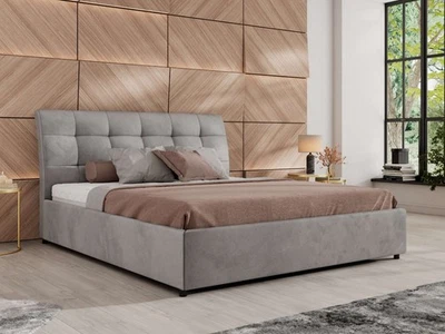 Bett mit Stauraum GALA CLASSIC Polsterbett mit Matratze Lattenrost Bettkasten - Bild 1 von 4