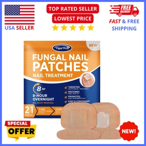 Toenail Fungus Treatment – 21 Hydrogel Patches for Overnight Nail Repair - Picture 1 of 9