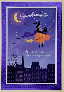 Happy Halloween Granddaughter /Greeting Card Large Format (+Envelope 8x5,5") - Picture 1 of 4