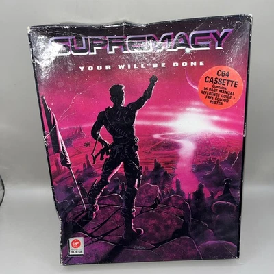 COMMODORE 64 supremacy your will be done new CIB damaged box unused rare 1991 - Image 1 of 4