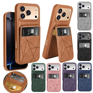 MagSafe Magnet Wallet Kartenetui Hülle für iPhone 17 Air 16 15 14 13 Pro Max - Bild 1 von 79