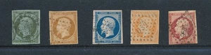 FRANKREICH FRÜHE AUSGABEN #12, #14, #15, #18, #19 GEBRAUCHT; OHNE MÄNGEL; 4 RÄNDER SCV $120+ - Bild 1 von 2