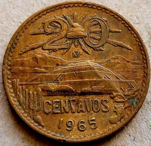 1965 MEXICO 20 CENTAVOS - KM # 440   - Picture 1 of 2