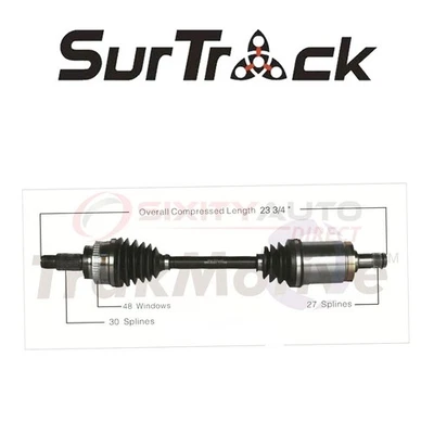 SurTrack CV Axle Shaft for 2008 BMW 528xi 3.0L L6 - Constant Velocity bz Foto 1 de 4