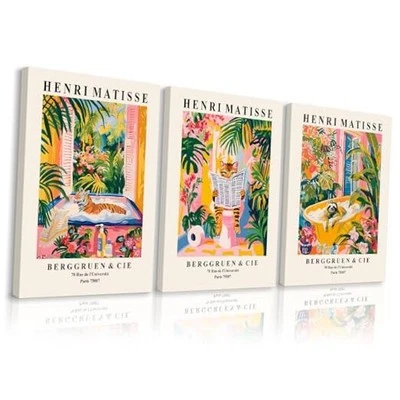 Arte de pared de baño de animales, lienzo divertido de gato, decoración de  Foto 1 de 4