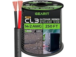 GearIT Inground Speaker Wire (250 Feet) 14 Awg - Picture 1 of 8