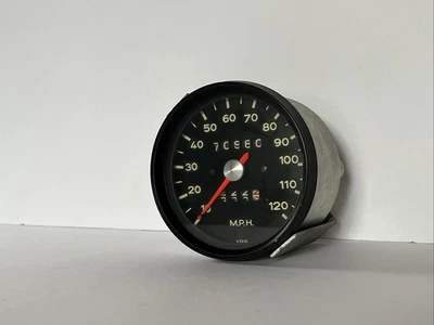Vintage 1968 VDO Porsche 912 Speedometer 90274110214 Gauge 120mph Foto 1 de 4