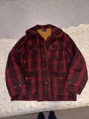 Vintage 1950’s Woolrich Mackinaw 503 Jacket Buffalo Plaid Wool Size 46 - Unworn - Image 1 of 4