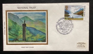 GB 1981 14p National Trust FDC, Colorano Silk, Glenfinnan especial FDI (GB2411) - Imagen 1 de 1