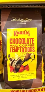 Anthon Berg Kahlúa Tentazioni Cioccolato e Caffè 43pz Sacchetto Latte e Fondente 17,6 oz - Foto 1 di 7