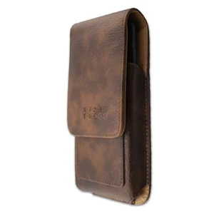 caseroxx Borsa all'aperto per Sharp Aquos D10 in marrone fatto di vera pelle - Foto 1 di 4