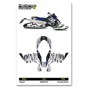 2008-2012 Yamaha NYTRO moto de nieve gráficos estilo impacto por enjoy mfg - Imagen 1 de 4