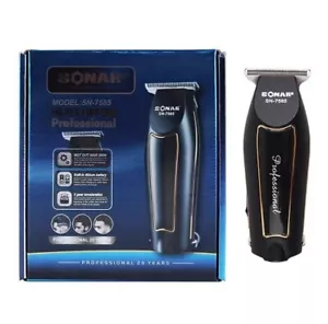 RASOIO ELETTRICO REGOLA BARBA TAGLIA CAPELLI BATTERIA RICARICABILE 3PETTINI 7585 - Foto 1 di 3