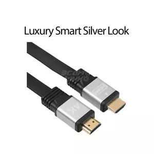 Premium High Speed FLAT HDMI 2.0 4K 3 0 AWG 18Gbps 3D Audio Return Ethernet 1.8m - Picture 1 of 9