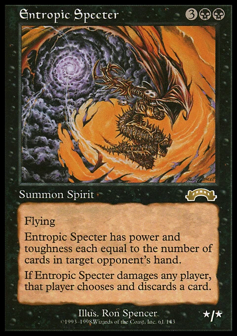 MTG Magic the Gathering Entropic Specter (61/143) Exodus LP - Image 1 of 1