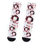 Stephen King IT Chapter 2 Pennywise Blood Spatter Sublimated Crew Socks