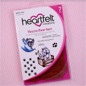 NEW - Heartfelt Creations ~ You're Paw-fect ~ Cling Stamps HCPC-3761 - Picture 1 of 4