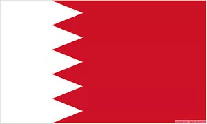 BAHRAIN FLAG 3X2 feet 90cm x 60cm FLAGS - Foto 1 di 1