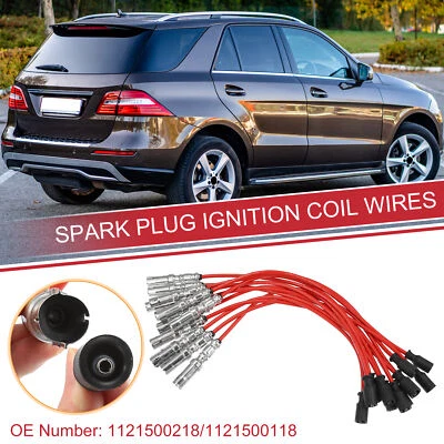 12pcs Spark Plug Wire Ignition Coil Cable No.1121500218 for Mercedes-Benz ML320 - Изображение 1 из 4