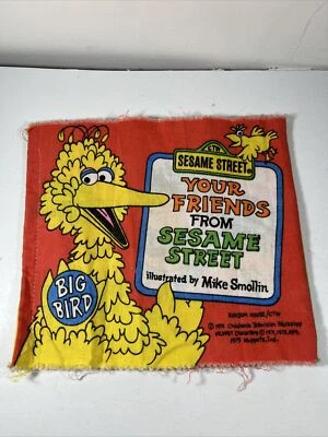 Vintage Cloth Book Collectible 1979 Sesame Street 7 1/2" x 7 1/4" - Image 1 of 4