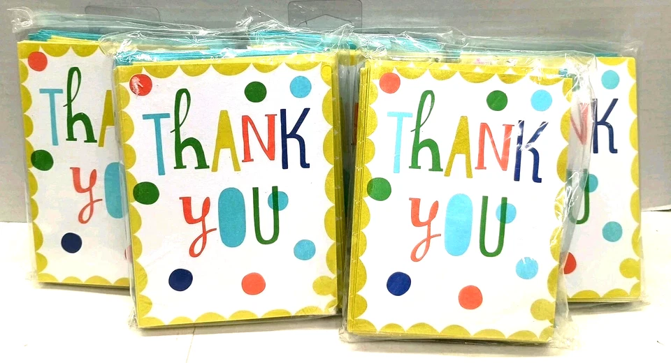 Tarjetas y sobres de notas de agradecimiento de regalo American Greetings 5x4 100 unidades Foto 1 de 3