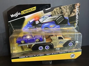 Maisto Elite Design Transport Missile Tow Flatbed & 1987 Buick Regal 1:64 - Picture 1 of 4