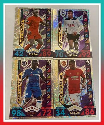 16/17 Topps Match Attax Premier League Trading Cards - Man of the Match - Image 1 of 4