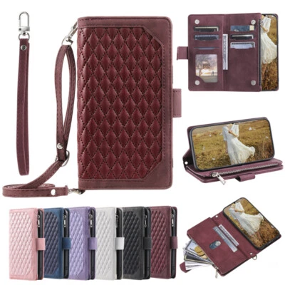 Crossbody Wallet Case Zip Card Flip Cover for Google Pixel 7A/8A/9A/7/8/9 Pro XL - Image 1 of 4