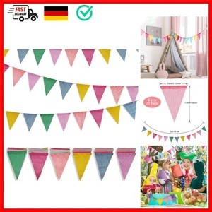 Wimpelkette, 6 Stück Wimpelkette Outdoor, Wimpelkette Outdoor Wetterfest Mehr... - Bild 1 von 9