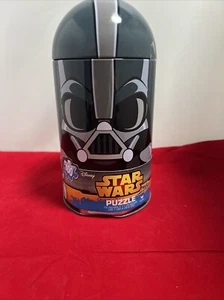 STAR WARS 100 PIECE JIGSAW PUZZLE IN COLLECTABLE DARTH VADER TIN NIP - Picture 1 of 5