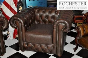  Chesterfield Rochester Devon-Forrest Mit Bonnell Clubsessel 1 x - Bild 1 von 2