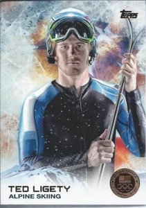 2014 Topps US Olympic BRONZE MEDAL TED LIGETY Alpine Snow Skiing Downhill Ski - Picture 1 of 1