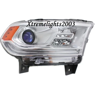 DODGE DURANGO 2014-2015 RIGHT PASSENGER HEADLIGHT HEAD LAMP LIGHT W/O LED CHROME - Image 1 of 2