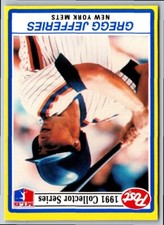 1991 Post Gregg Jefferies #591 New York Mets