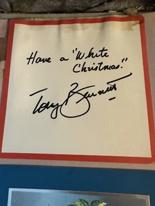 Tony Bennett Signed Note To Ed McMahon W Demo 45 Record - Picture 1 of 1