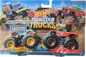 Hot Wheels - Monster Trucks Demo Doubles Monster Portions vs Sriracha (BBGTJ49) - Picture 1 of 1