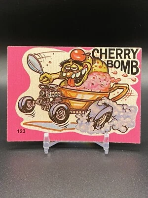 Pegatinas Donruss Pink Fantastic Odd Rods 1973 serie 1 Cherry Bomb #123 Foto 1 de 2