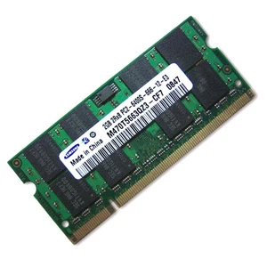 Samsung 2GB PC2-6400 DDR2 800MHz Non-ECC SODIMM Laptop Notebook Memory RAM 1x 2G - Picture 1 of 1