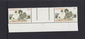 1972 18¢ Rehabilitation SG 515 “GREEN FLAW” BW 597j in a MUH positional pair. - Picture 1 of 3