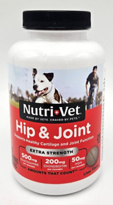 Nutri-Vet Hip & Joint Support 75 Chewables for Dogs Liver Flavored NEW SEALED