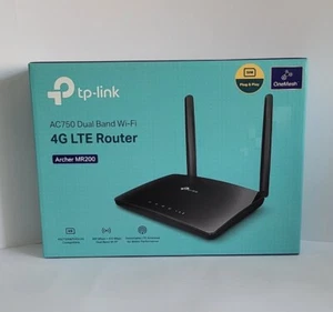 TP-Link AC750 Dual-Band Wi-Fi 4G Router Archer MR200 - Afbeelding 1 van 3