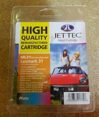 Jet Tec L31 Quality Replacement Lexmark No31 018C0031E Photo Inkjet Cartridge - Image 1 of 3