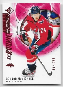20/21 SP ROOKIE AUTHENTICS RED PARALLEL #127 Connor McMichael #682/799 - Picture 1 of 2