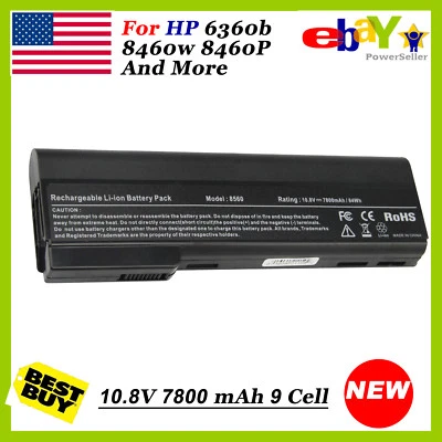 Batería de 9 celdas para HP ProBook 6360b 6460b 6465b 6470b 6475b 6560b 6565b 6570b EE. UU. Foto 1 de 4