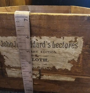 John Jr. Stoddard's lectures new art edition cloth wood dovetailed box - Picture 1 of 9