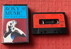 ROXY MUSIC - UK CHROME CASSETTE TAPE WITH PAPER LABELS - THE HIGH ROAD - Imagen 1 de 11
