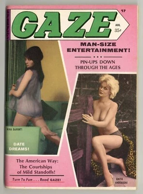 Gaze #76 Anita Anderson, Lorraine Burnett 1968 Pinup Magazine Humorama M32187 - Image 1 of 2