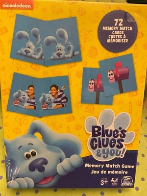 Blues Clues & You ! Memory Match Game NEW Sealed Free Ship ! No Reading Required - Image 1 of 2