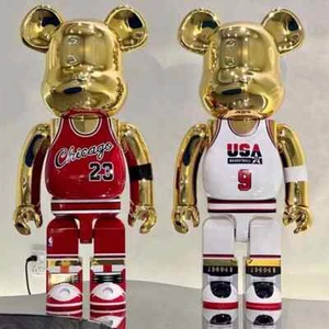 400%Bearbrick Michael Jordan Dream Team#9/Chicago#23 Action Figure Decor Gift - Picture 1 of 16